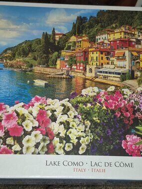 Eurographics 1000 Piece Jigsaw Puzzle Lake Como Italy Beautiful Scene BRAND NEW